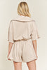 Terry Zip Front Romper