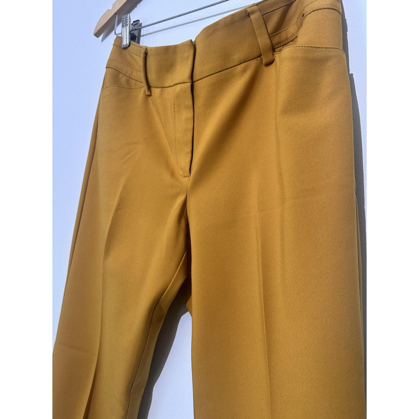 New York & Company 7th Avenue Dress Pants Womens 8 Yellow Straight Leg Work