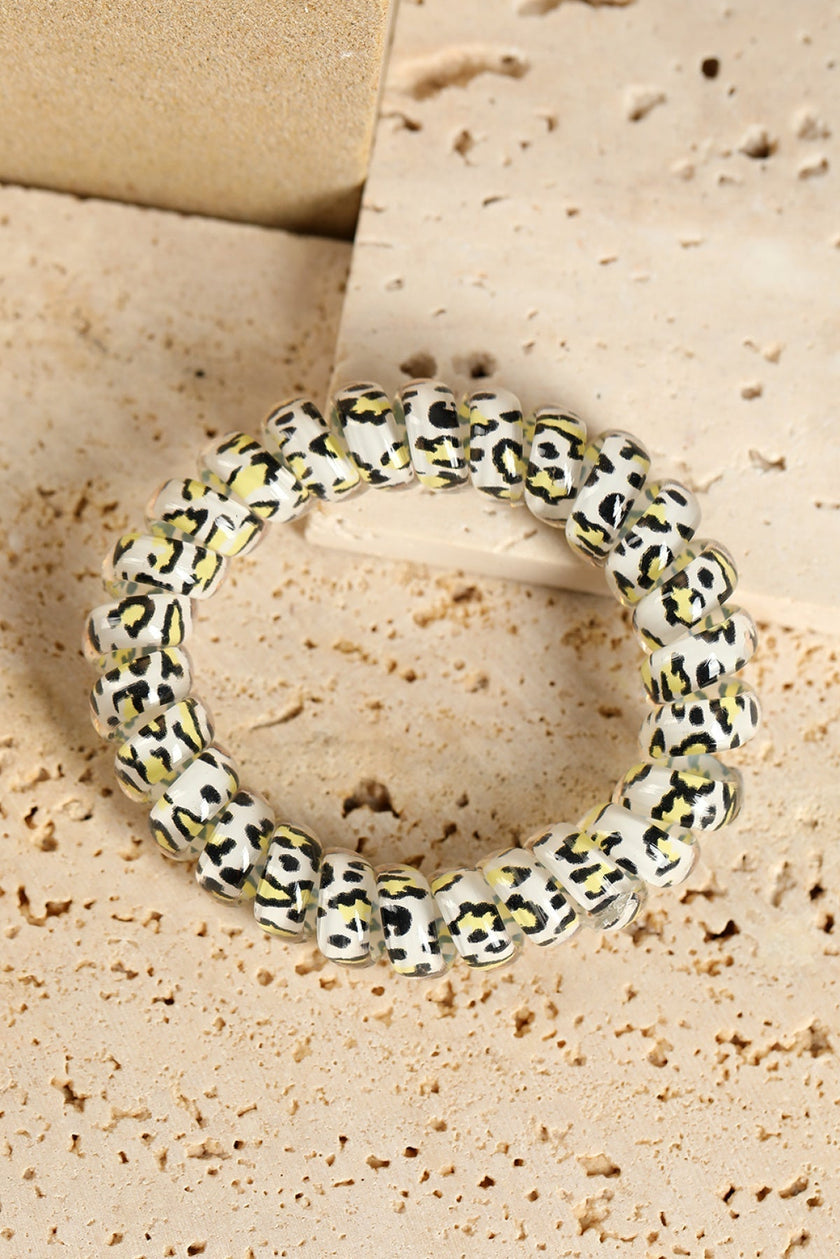 The Press Leopard Printed Telephone Wire Hair Loop (in-store)