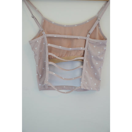 Kortni Jeane Tan Bathing Suit Top Size Small
