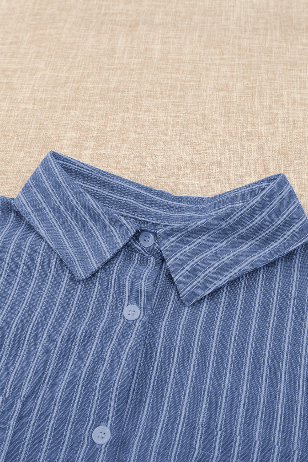 Striped Button-Front Half Sleeve Shirt (In-Store)