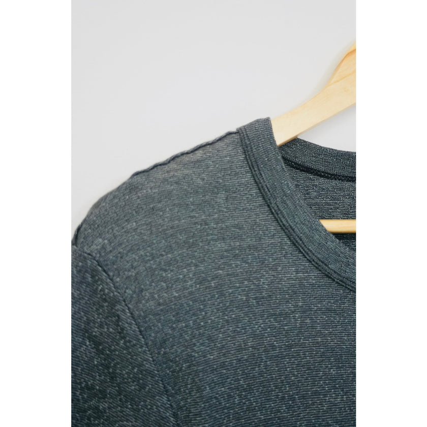 Michael Stars for Anthropologie Grey Top with Metallic Detail Size OS