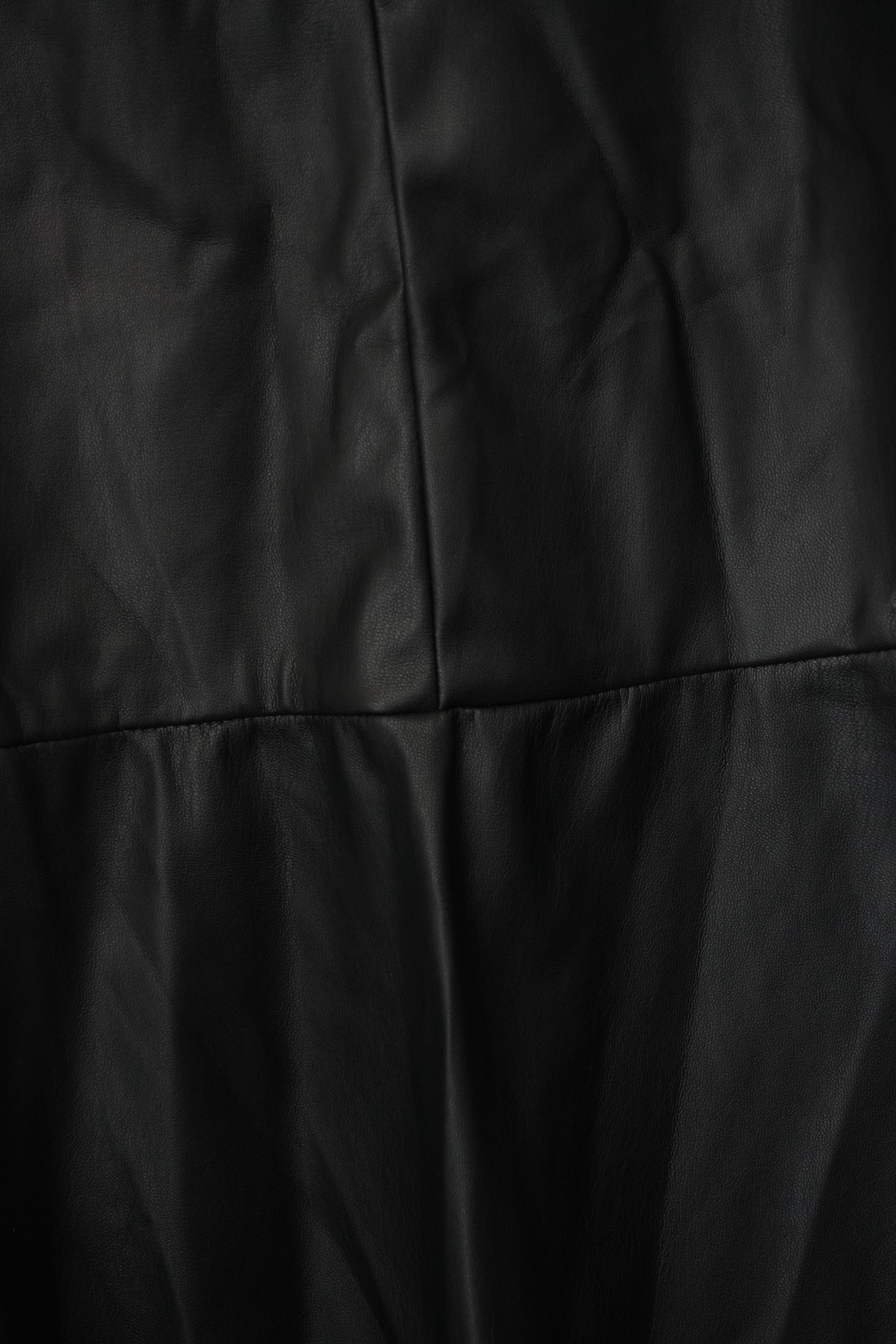 Cato Faux Leather Skirt Women Size Small Black Tiered Midi A-Line