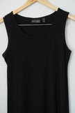 Attitudes by Renee Maxi Dress Women Extra Small Petite Black Sleeveless Stretchy