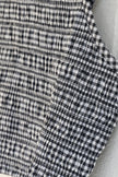 No Boundaries Smocked Cami Top Women Extra Large Navy White Gingham Cropped