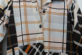 Attitudes by Renee Shirt Dress Women Extra Small Petite Orange Patchwork Plaid