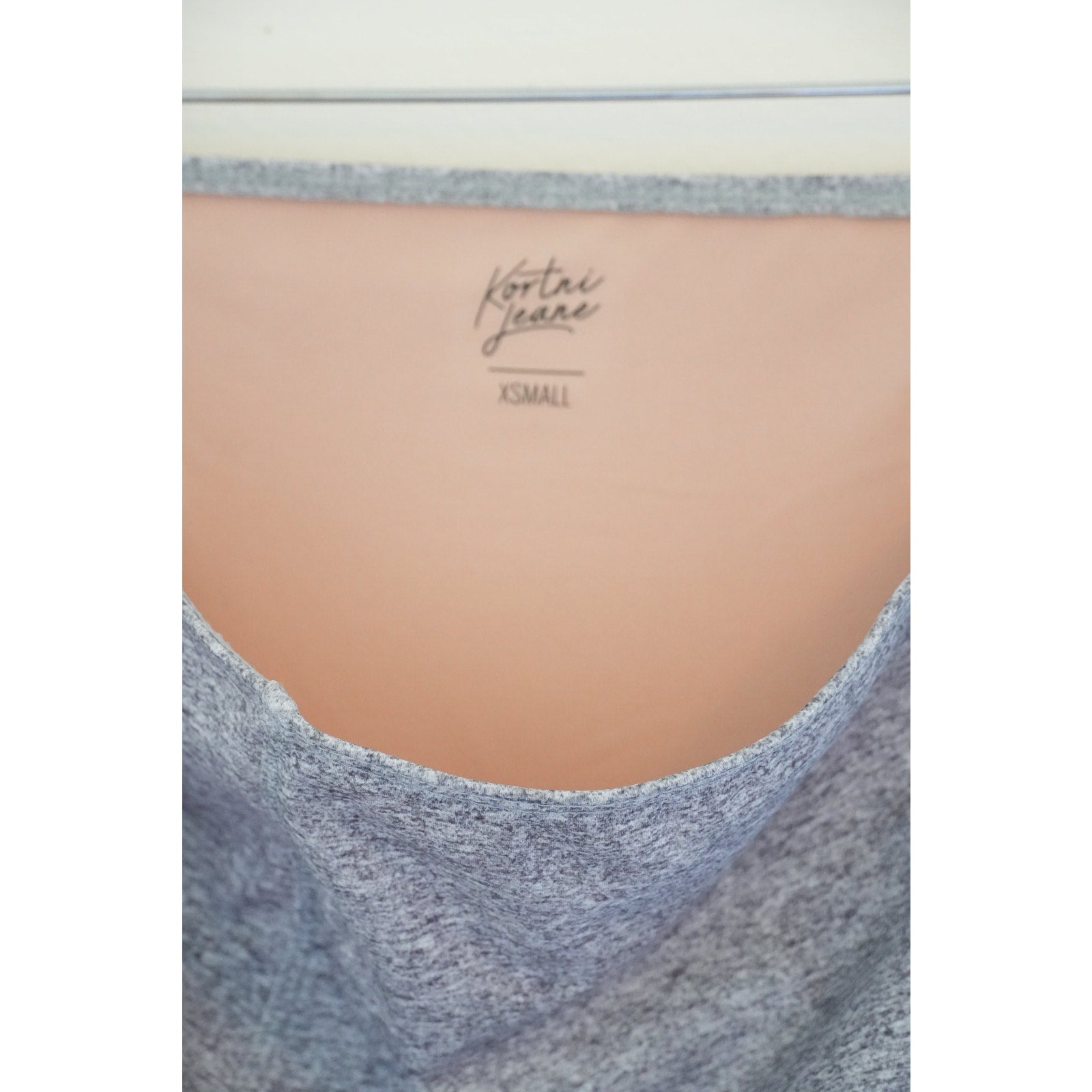 Kortni Jeane High Waisted Grey Ruffle Bikini Bottoms Size XS