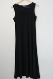 Attitudes by Renee Maxi Dress Women Extra Small Petite Black Sleeveless Stretchy