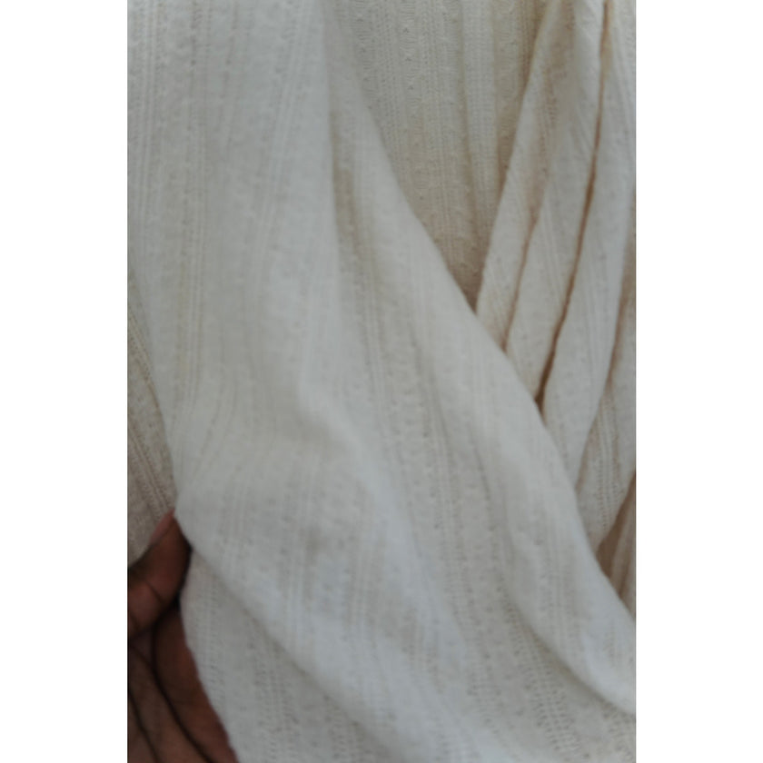 Maeve by Anthropologie Ivory Surplice Sweater Size Small