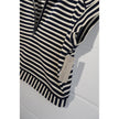 Callie Mac Striped Quarter Zip Vest Womens Large Navy White Sleeveless Top