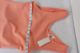 Roxy Maxi Dress Women Medium Peach Sleeveless Cut-Out Open Back Side Slit