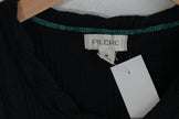 Pilcro Tank Top Women Medium Black Ribbed Knit Racerback Sleeveless Crew Neck