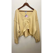 JoyLab Ivory Loose Fit Sweatshirt with Adjustable Drawstring Size XL