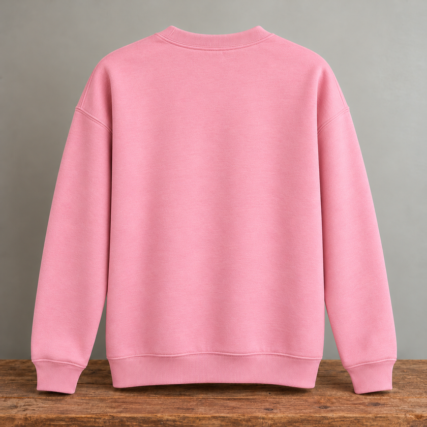 Pink and White Snow Bunny Sweater