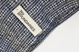No Boundaries Smocked Cami Top Women Extra Large Navy White Gingham Cropped