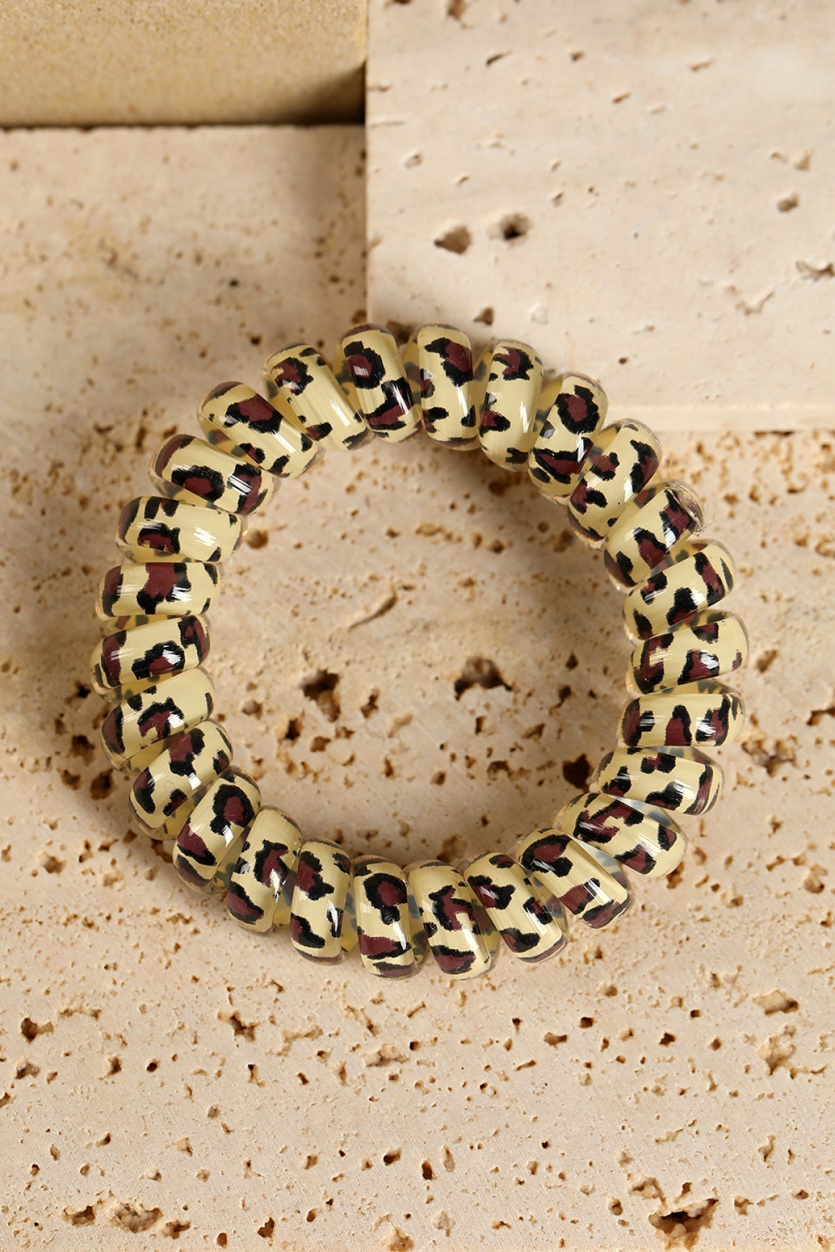 The Press Leopard Printed Telephone Wire Hair Loop (in-store)