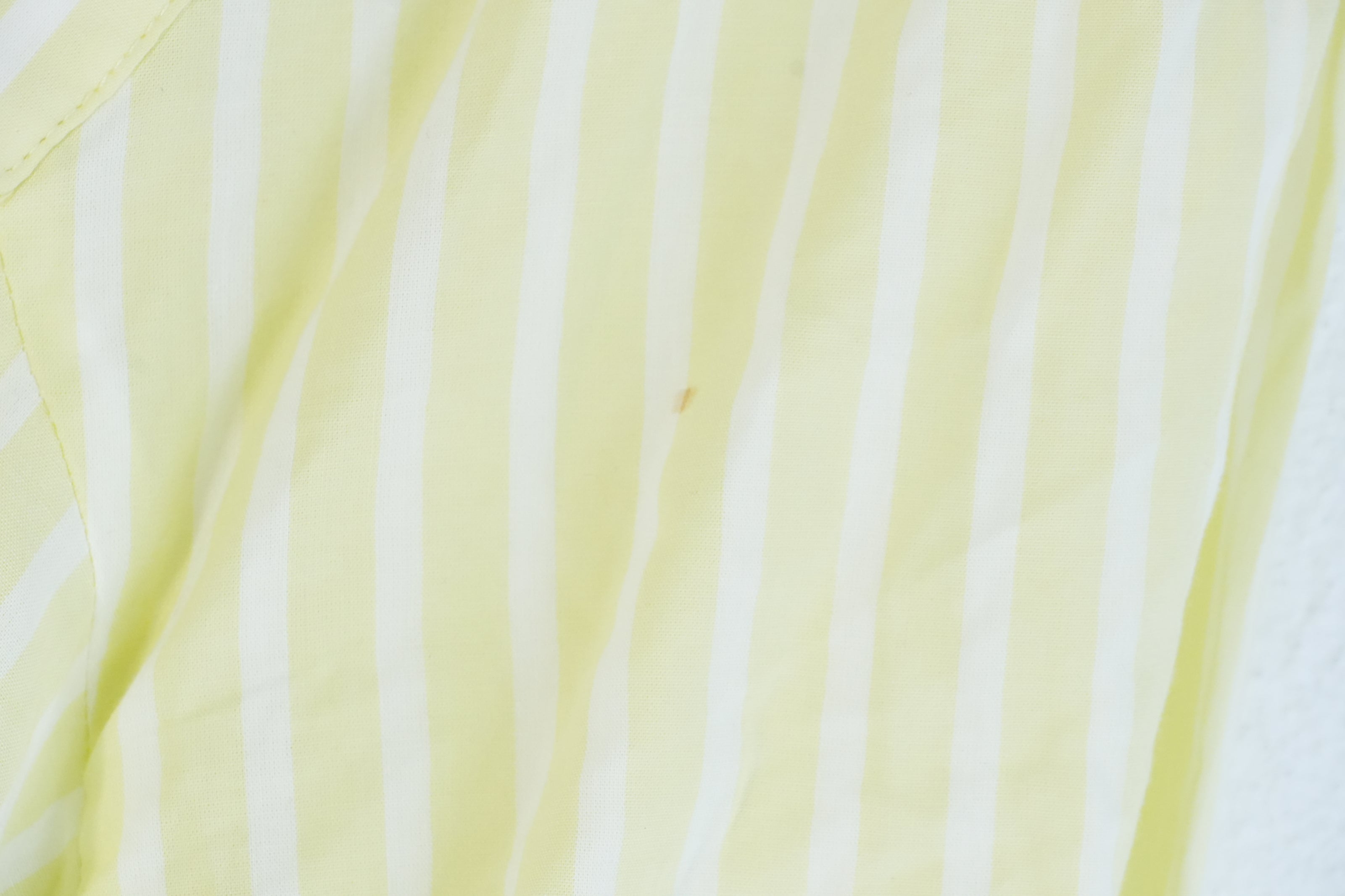 a.n.a Blouse Women Extra Large Yellow Striped Square Neck Long Sleeve Top