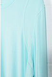 Avia Long Sleeve Top Women Extra Large Aqua Blue Ribbed Thumbhole Athletic Shirt