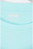 Avia Long Sleeve Top Women Extra Large Aqua Blue Ribbed Thumbhole Athletic Shirt