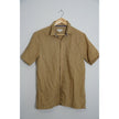 Sun and Stone Men’s Tan Linen Button Up Size medium