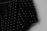 CATO Black and White Polka Dot A Line Midi Dress Size Medium
