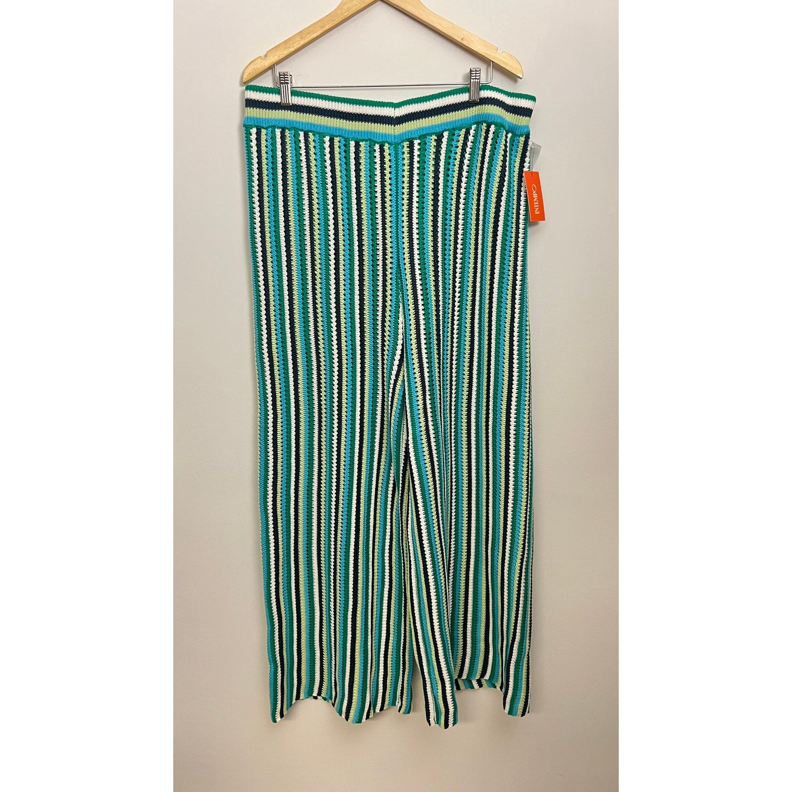 Intempo Green Crochet Pants Size XL