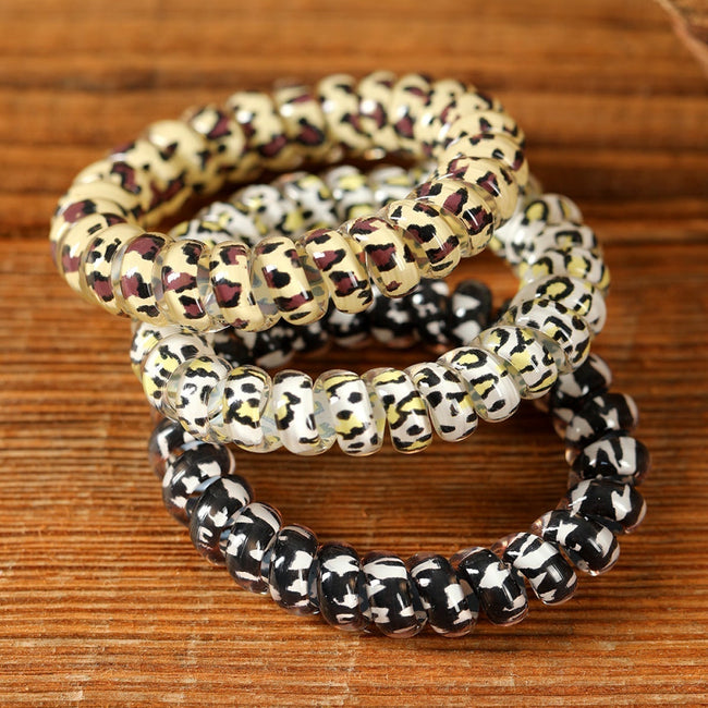 The Press Leopard Printed Telephone Wire Hair Loop (in-store)