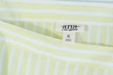 a.n.a Blouse Women Extra Large Yellow Striped Square Neck Long Sleeve Top