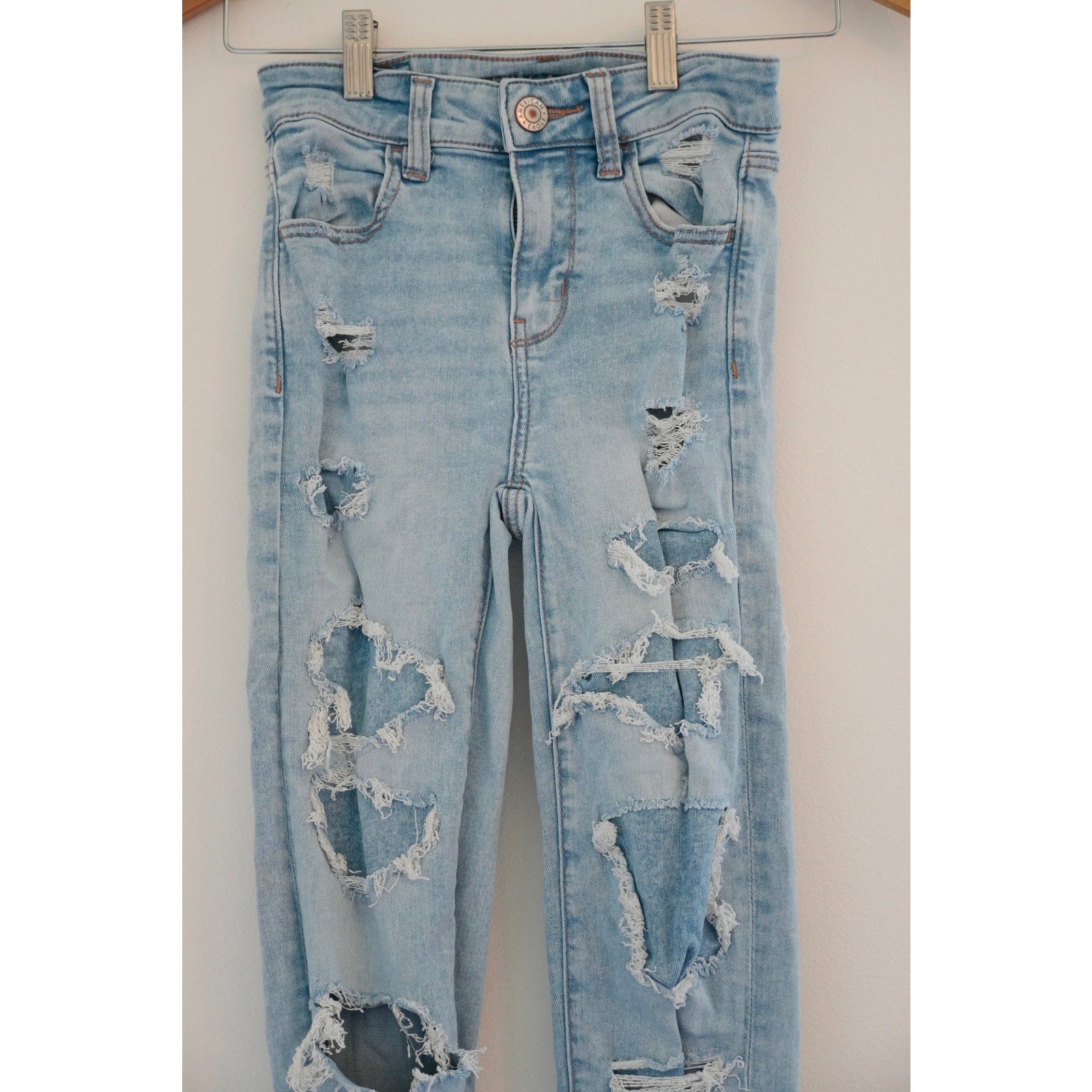 American Eagle Light Wash Jeggings Size 00