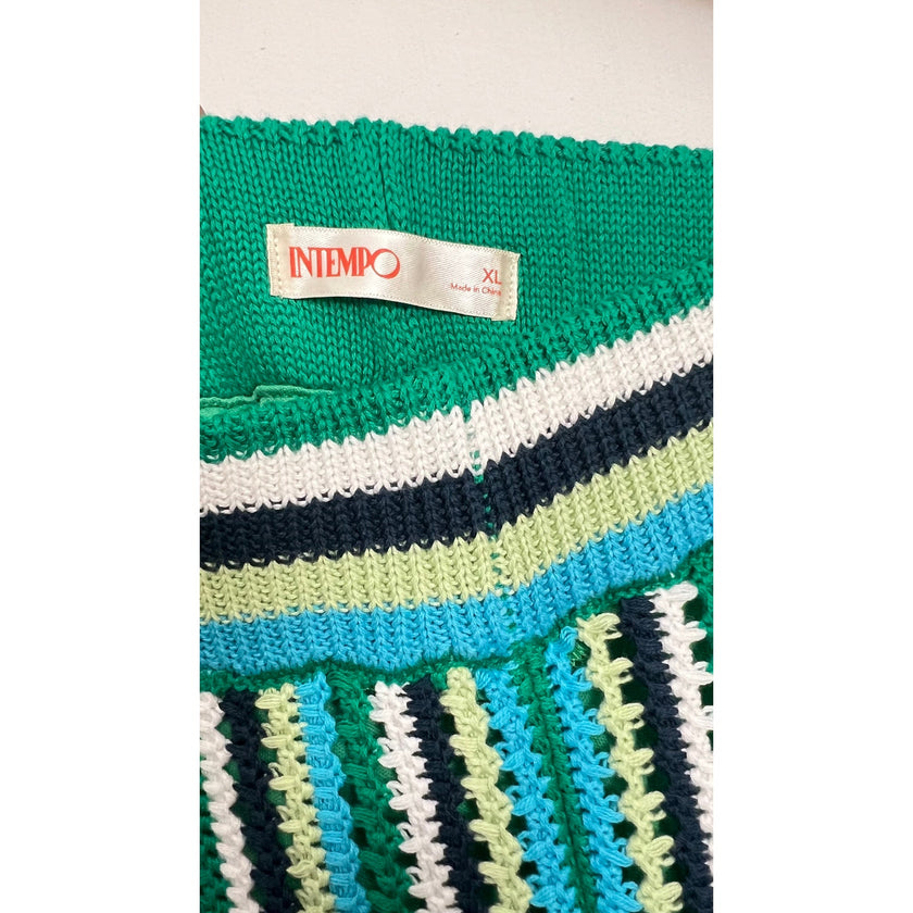 Intempo Green Crochet Pants Size XL