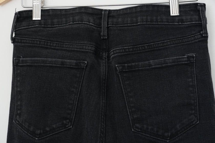Old Navy Jeans Women Size 8 Black High Rise Super Skinny Denim Pants