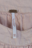 Free People Tank Top Women Extra Small Pink Pintuck Pleated Gauze Halter Boho