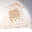 Anthropologie Lace Ruffle Hem Tank Top Women Medium Cream Boho Sleeveless