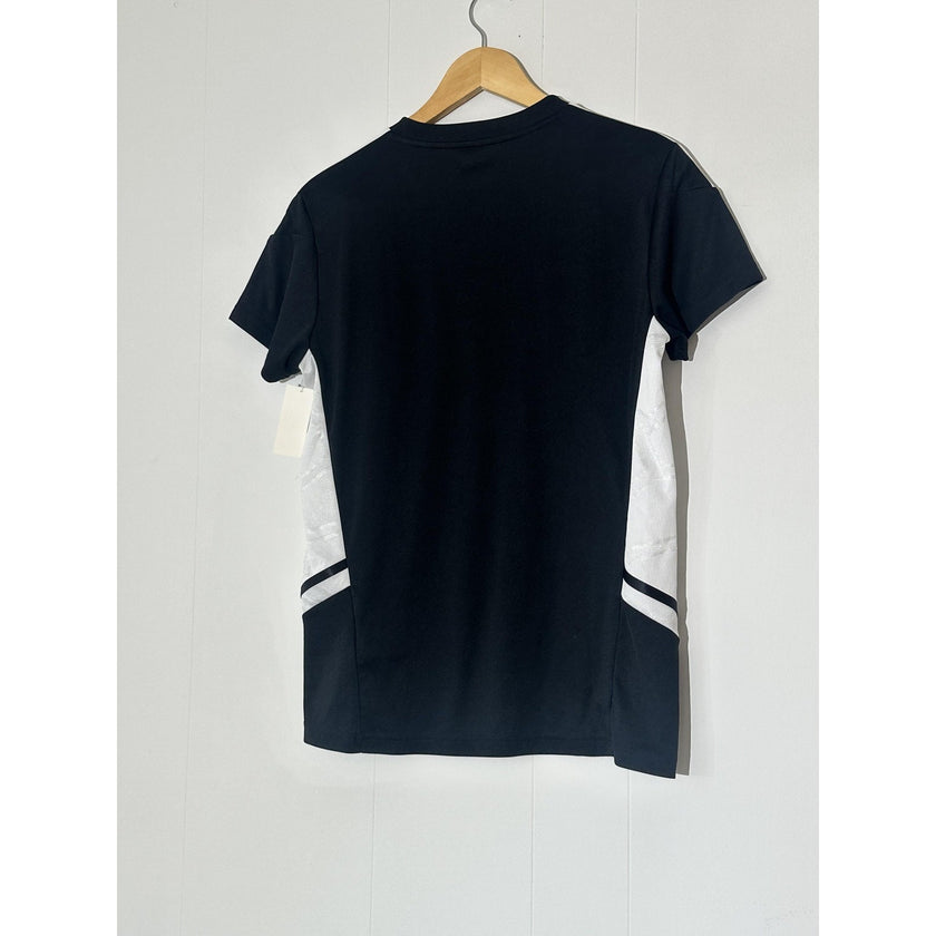 Adidas Set Womens Large Black V Neck Soccer Jersey 3 Stripe Aeroready Athletic