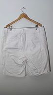 Ashley Stewart White Distressed Denim Bermuda Shorts Size 20
