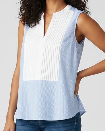 SHEIN Sleeveless Blouse on Model