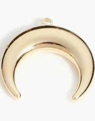 Gold Crescent Charm