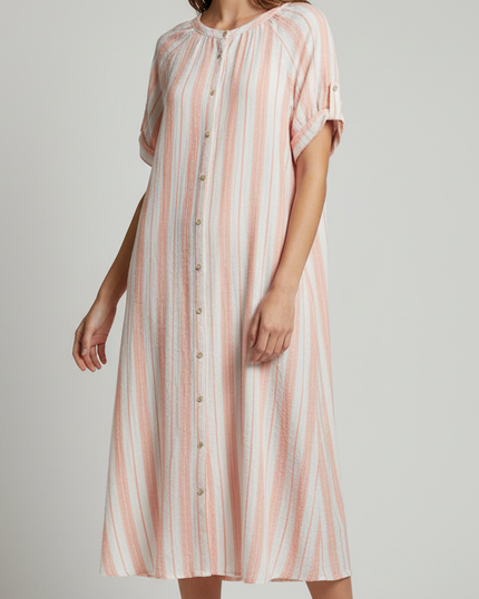 Time and Tru Midi Dress on Model