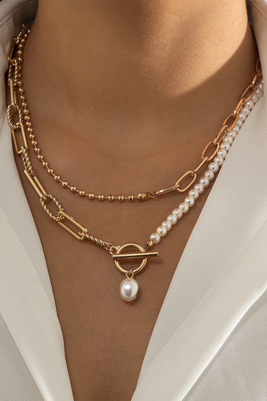 Pearl Beaded Vintage Chain Necklace (in-store)