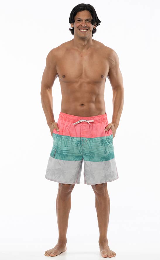 Men's Swimming Trunk Coral (In-Store)