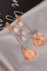 Asymmetrical Cherry Blossom Dangle Earrings