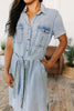 Wait For It Denim Shirtdress