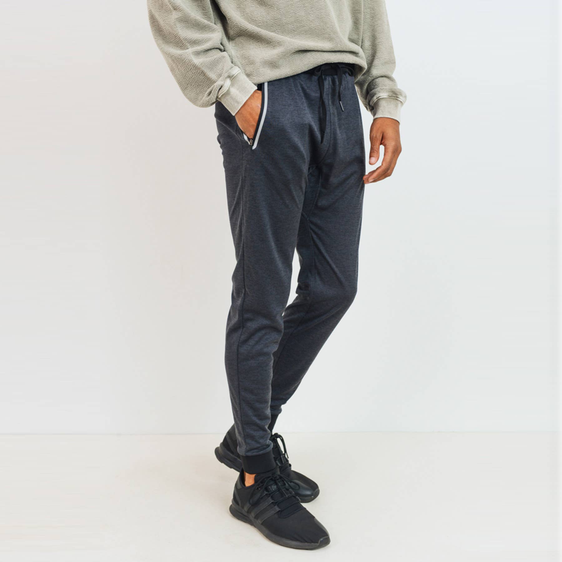 Mono B MEN - Sleek Active Cuffed Joggers (In-Store)