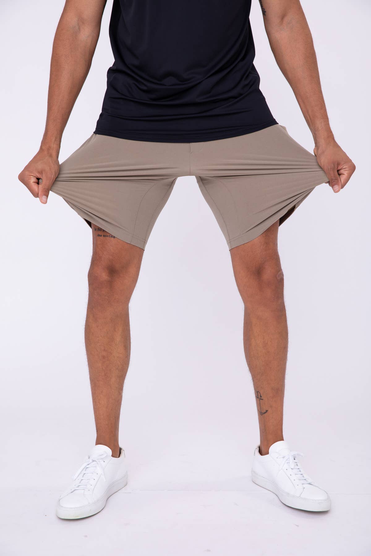 Drawstring Shorts with Pockets Dark Wood (In-Store)