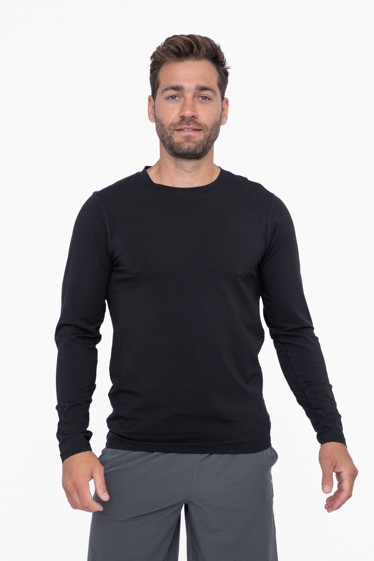 Pima Cotton Blend Long Sleeve- Black (In-Store)