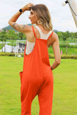 V-Neck Pocketed Jumpsuit